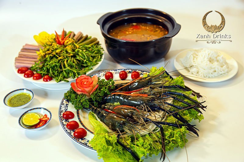 Lẩu tôm càng xanh: Vị chua thanh lạ miệng