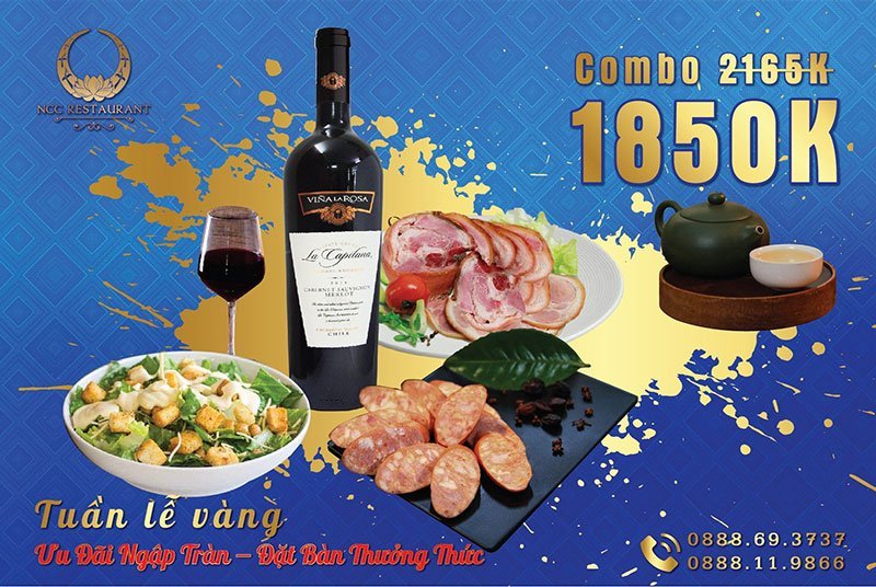 Ưu đãi ngập tràn – Đặt bàn thưởng thức tại NCC Chương trình “Ưu đãi ngập tràn – Đặt bàn thưởng thức”