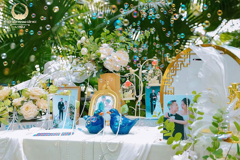 Tiệc cưới ngoài trời tại Đà Lạt thu nhỏ giữa lòng Hà Nội