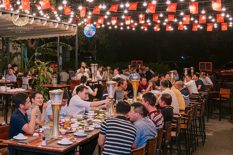 Không gian tiệc tại nhà hàng Xanh: Lựa chọn lý tưởng cho mọi sự kiện Không gian tiệc tại nhà hàng Xanh